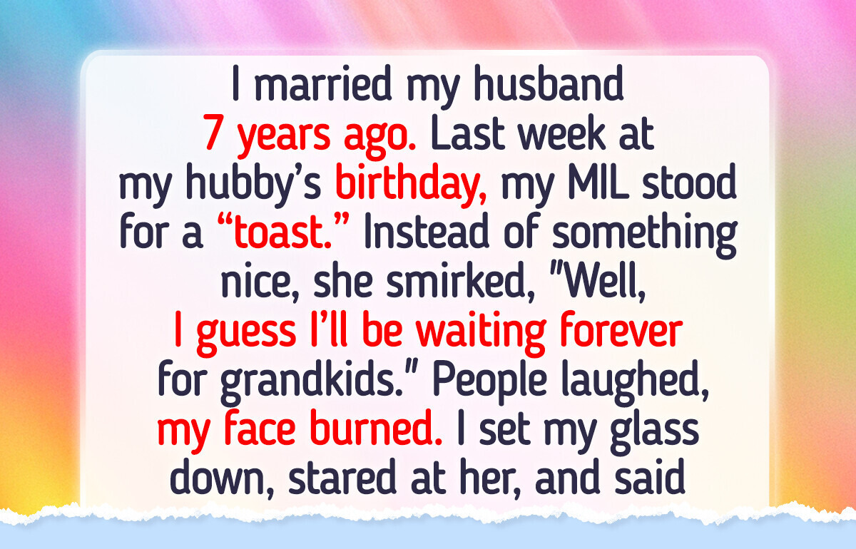 My MIL Mocked Me at My Husband’s Birthday Party—I Gave Her a Brutal Reality Check