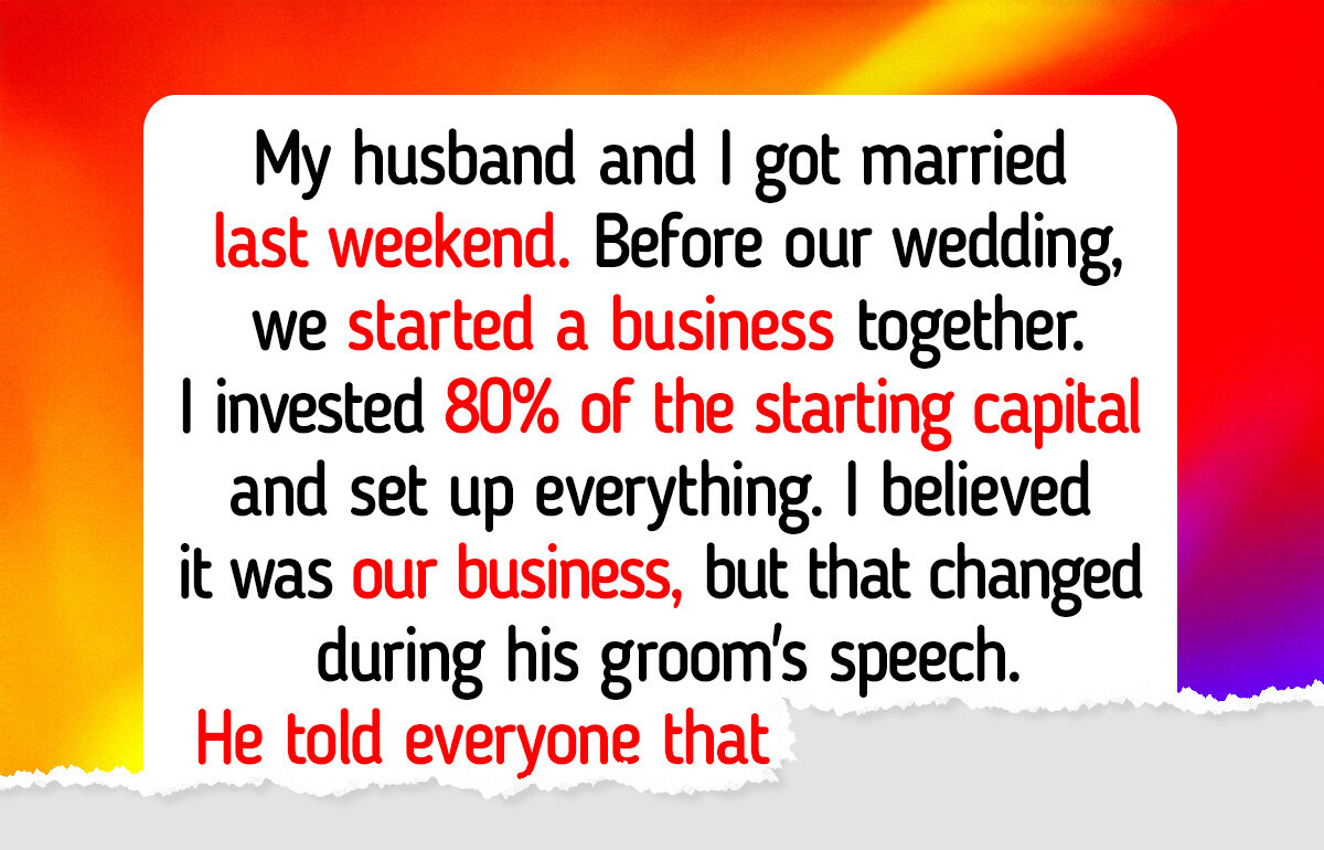 My Husband’s Wedding Speech Was Meant to Be Romantic—It Became My Wake-Up Call Instead My Husband’s Wedding Speech Was Meant to Be Romantic—It Became My Wake-Up Call Instead