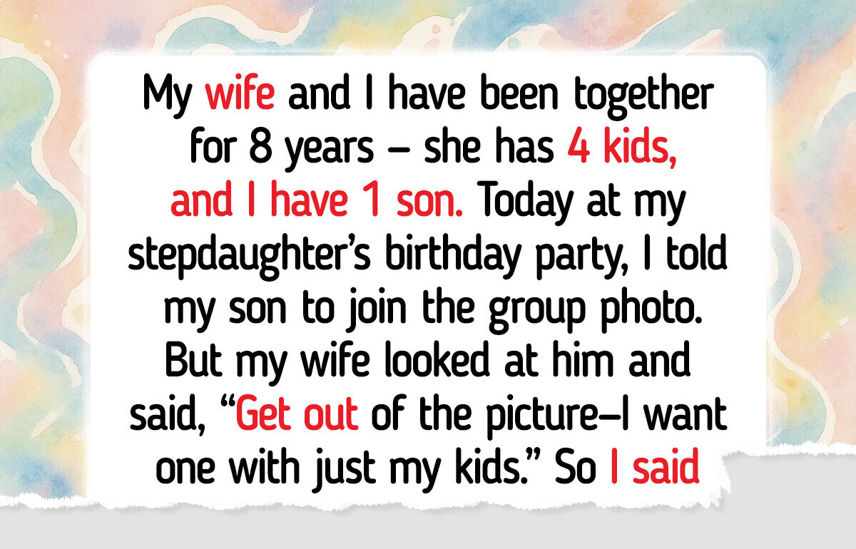 My Wife Wanted a “Real” Family Photo Without My Son—I Had Enough My Wife Wanted a “Real” Family Photo Without My Son—I Had Enough