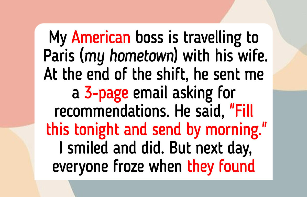 I Refused to Help My Boss Plan His Trip, I’m Not a Tour Guide I Refused to Help My Boss Plan His Trip, I’m Not a Tour Guide