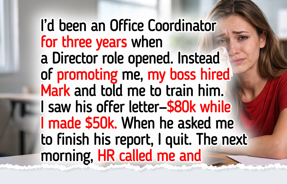 I Refuse to Train the Replacement Who’s Paid $30K More