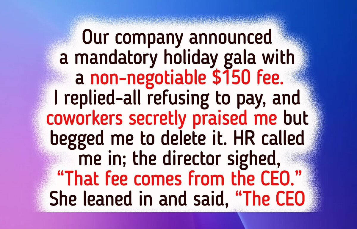I Refused to Chip In for Our “Mandatory” Work Party—HR Stepped In Fast I Refused to Chip In for Our “Mandatory” Work Party—HR Stepped In Fast