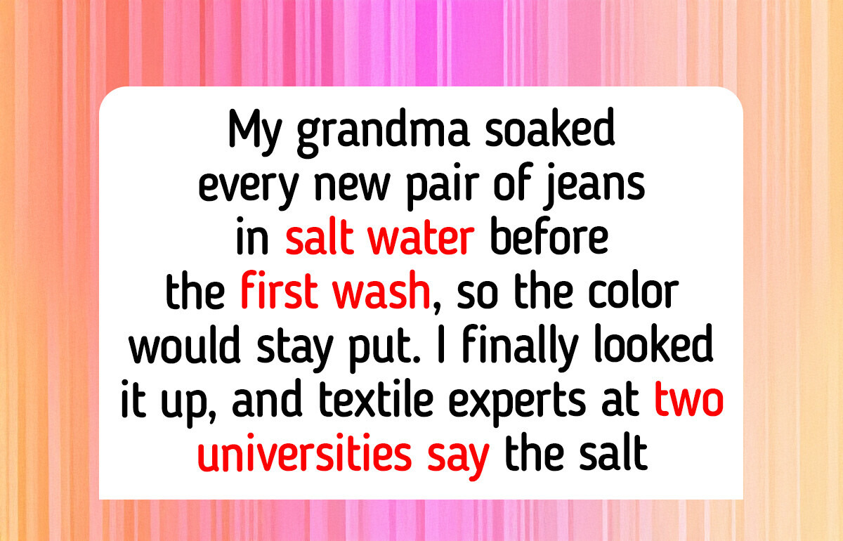 10 Laundry Tricks Grandma Swore By, Checked: Vinegar for Towels and Salt for Jeans