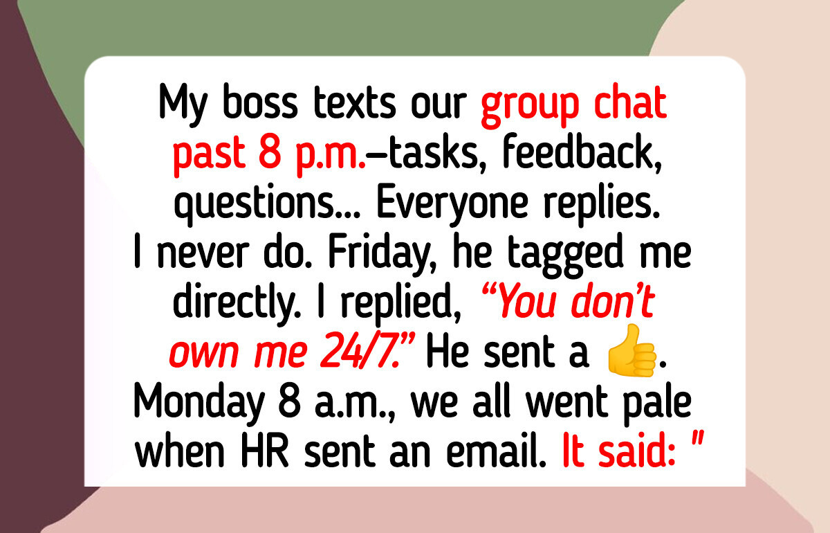 I Refused to Reply to Work Messages After 8 P.M.—Now HR Got Involved