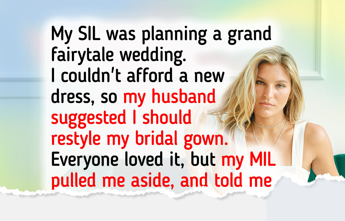 I Recycled My Bridal Gown for My SIL’s Wedding—My MIL’s Reaction Shocked Me