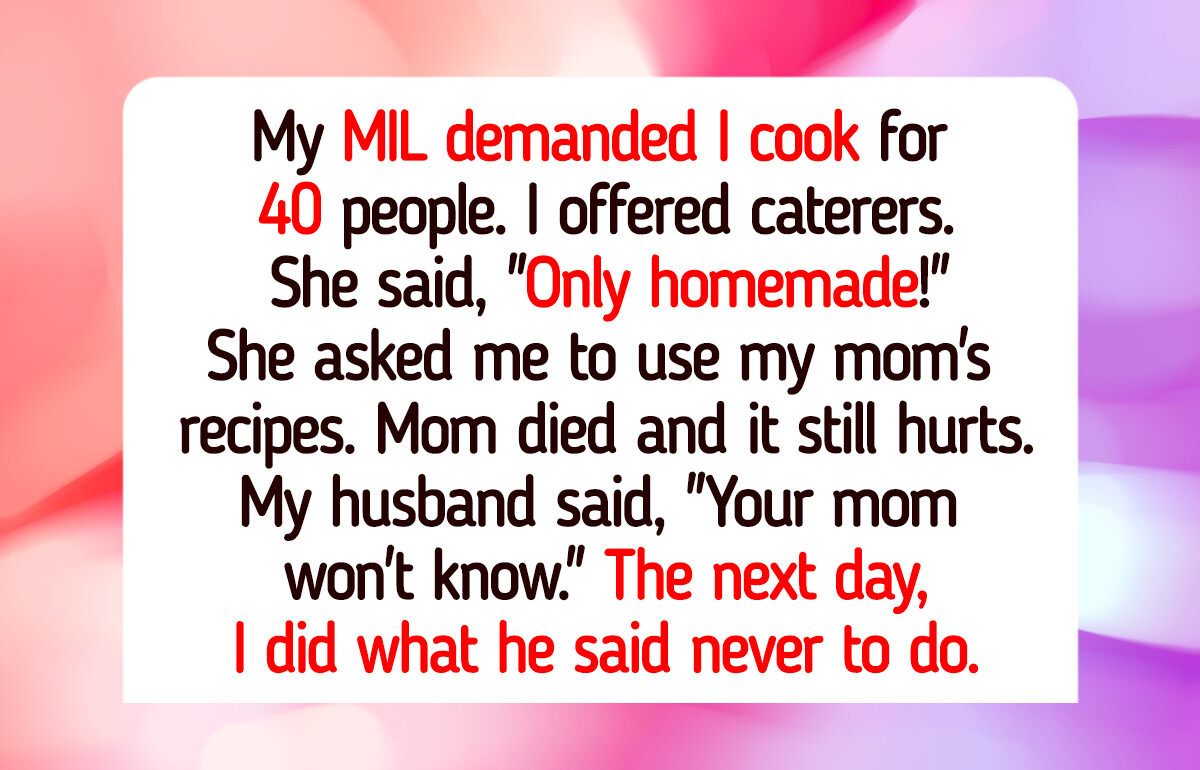 I Refused to Recreate My Late Mom’s Recipes for My MIL’s Party