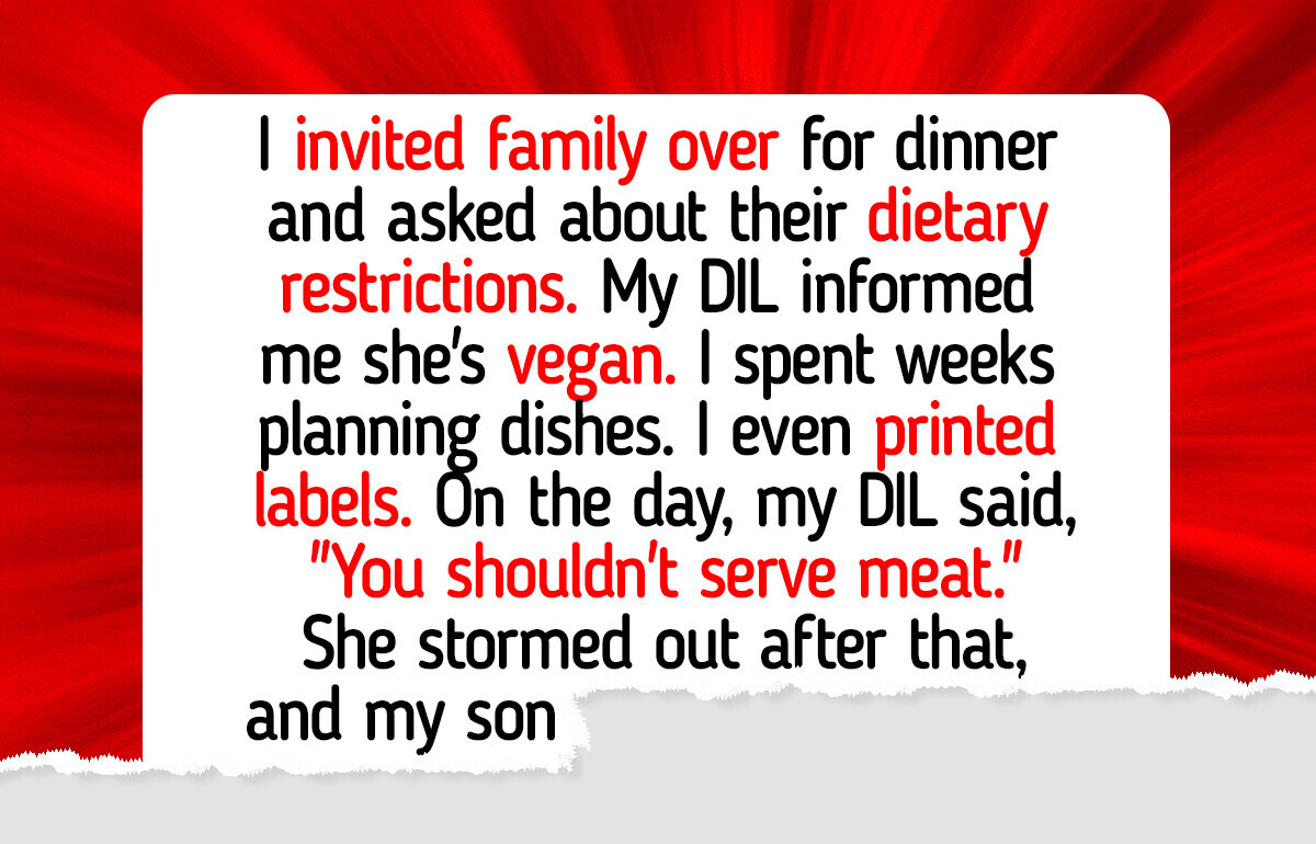 I Refuse to Obey My Vegan DIL’s Demand to Ban Meat From the House I Own I Refuse to Obey My Vegan DIL’s Demand to Ban Meat From the House I Own