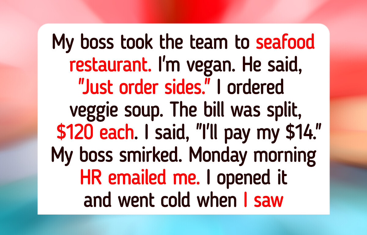I’m Vegan and Refused to Pay for a Team Dinner I Couldn’t Eat — Now HR Is Involved