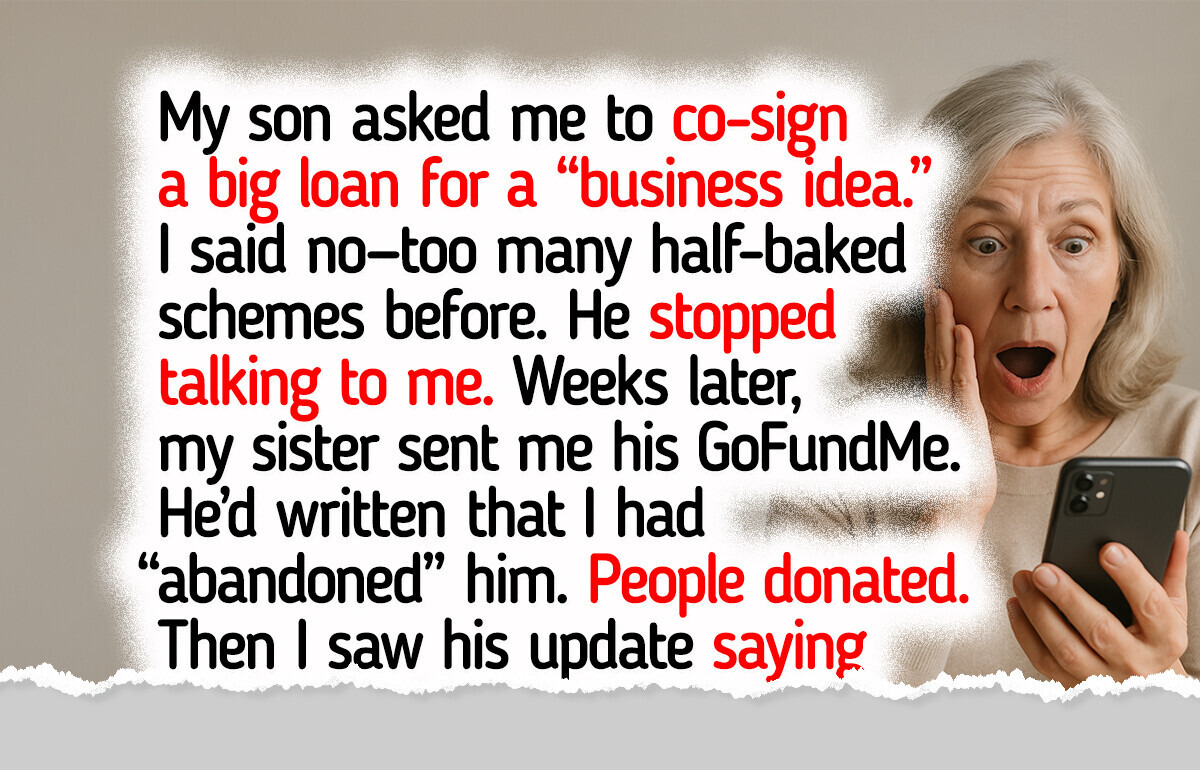 I Refused to Co-Sign My Son’s Loan—Being a Parent Doesn’t Mean Being His Bank I Refused to Co-Sign My Son’s Loan—Being a Parent Doesn’t Mean Being His Bank