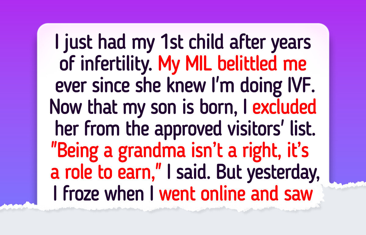 I Refused My Mother-in-Law to Meet My Newborn