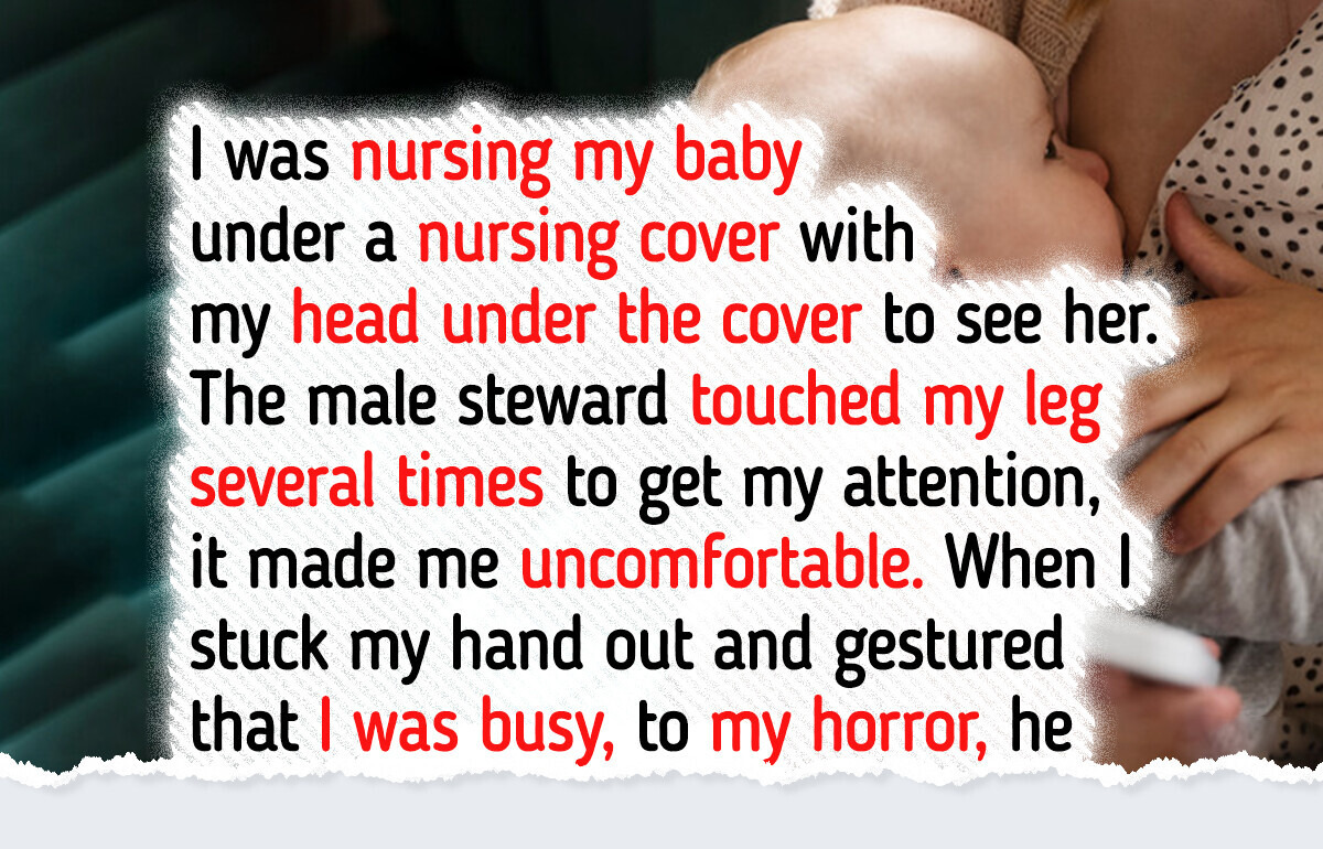 Male Flight Attendant Makes Breastfeeding Mom Feel Humiliated on a Flight, Sparks Outrage Male Flight Attendant Makes Breastfeeding Mom Feel Humiliated on a Flight, Sparks Outrage