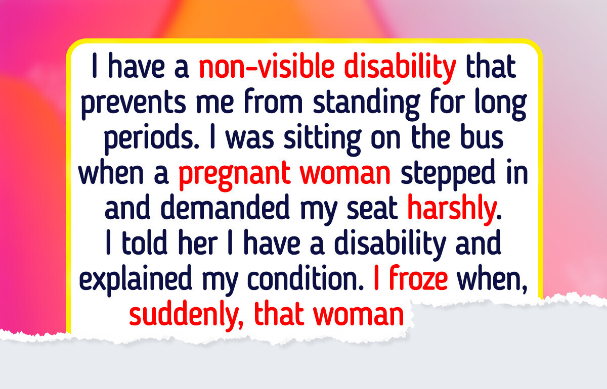 I Refused to Give Up My Seat to a Pregnant Woman on a Bus