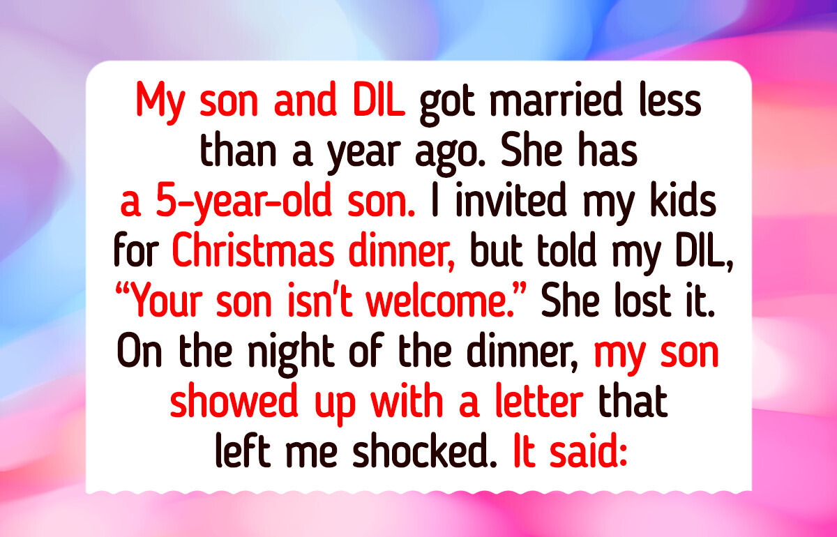 I Refused to Include My DIL’s Son at Christmas—He’s Not Even My Grandson