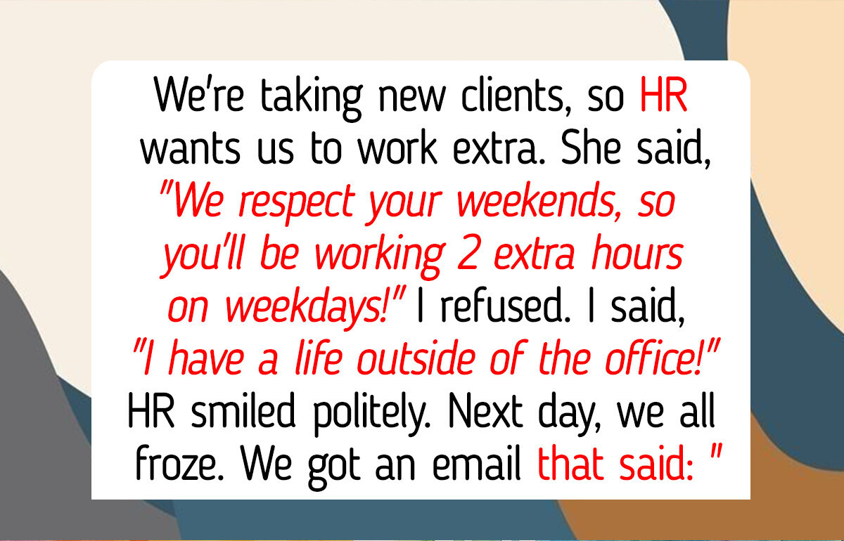 I Refused to Work Extra Hours, Now HR Stepped In I Refused to Work Extra Hours, Now HR Stepped In