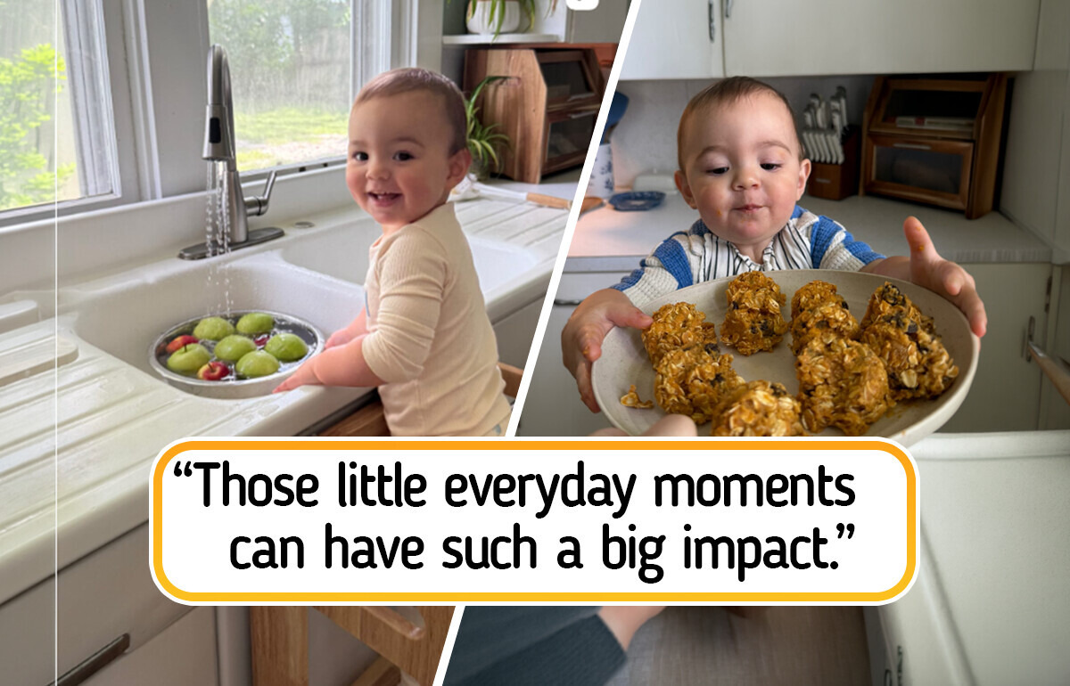 Mom Proves Children’s Creativity Can’t Be Outdone After Teaching 12-Month-Old Cooking Skills