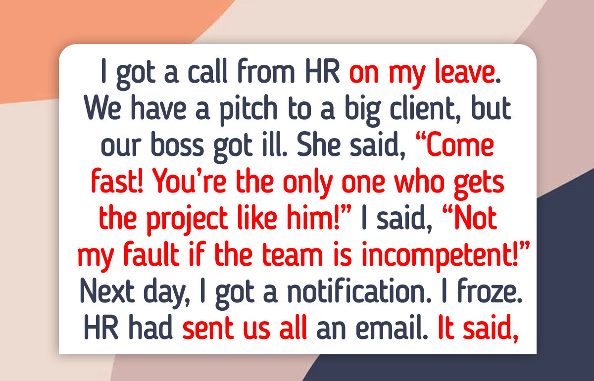 I Refuse to Go to Work on My Days Off, Even If It’s an Emergency I Refuse to Go to Work on My Days Off, Even If It’s an Emergency