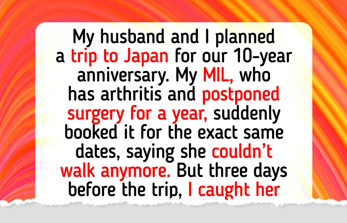 I Refuse to Cancel My Anniversary Trip After My MIL Deliberately Scheduled Her Surgery at the Same Time
