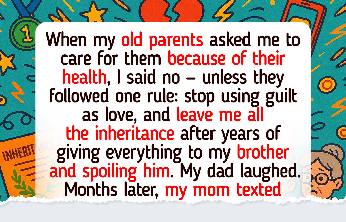 I Will Never Take Care of My Aging Parents Until They Follow My One Golden Rule