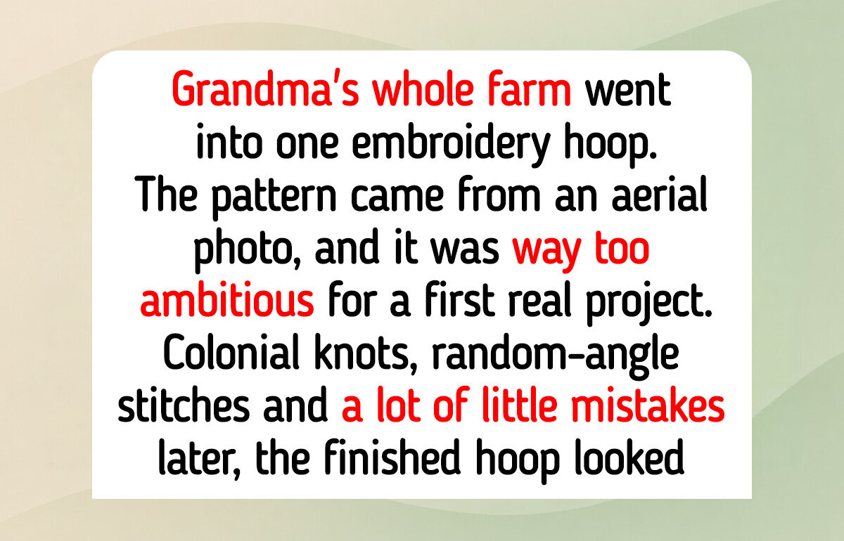 13 Embroidery Portraits Made From Old Family Photos, Like Grandma’s Whole Farm in One Hoop