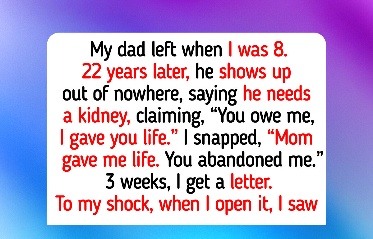 I Refused to Save My Father’s Life, I Am Not His Insurance Policy