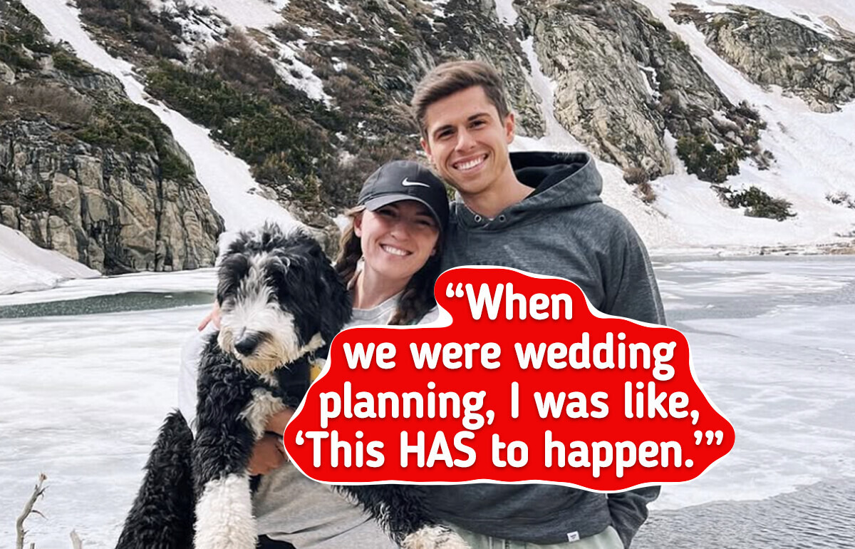 Wisconsin Bride & Groom Find Clever Way to Let Their Furry Friend Play a Big Role in Big Day