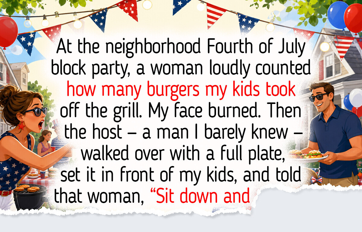 10 Times a Stranger’s Kindness Defended a Parent at a Backyard Cookout