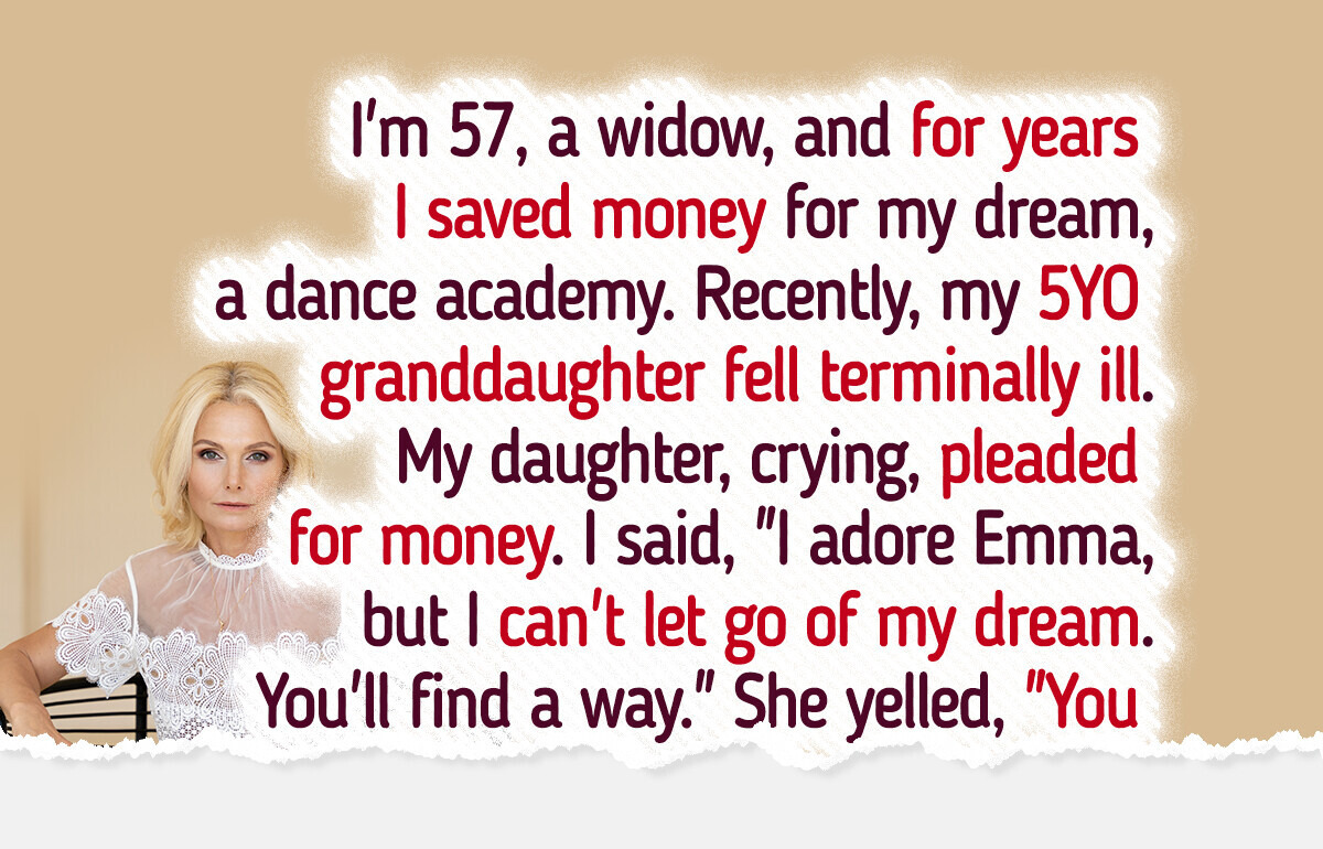 I Refuse to Give Up My Dream to Save My Grandkid, I’m Not a Charity Worker