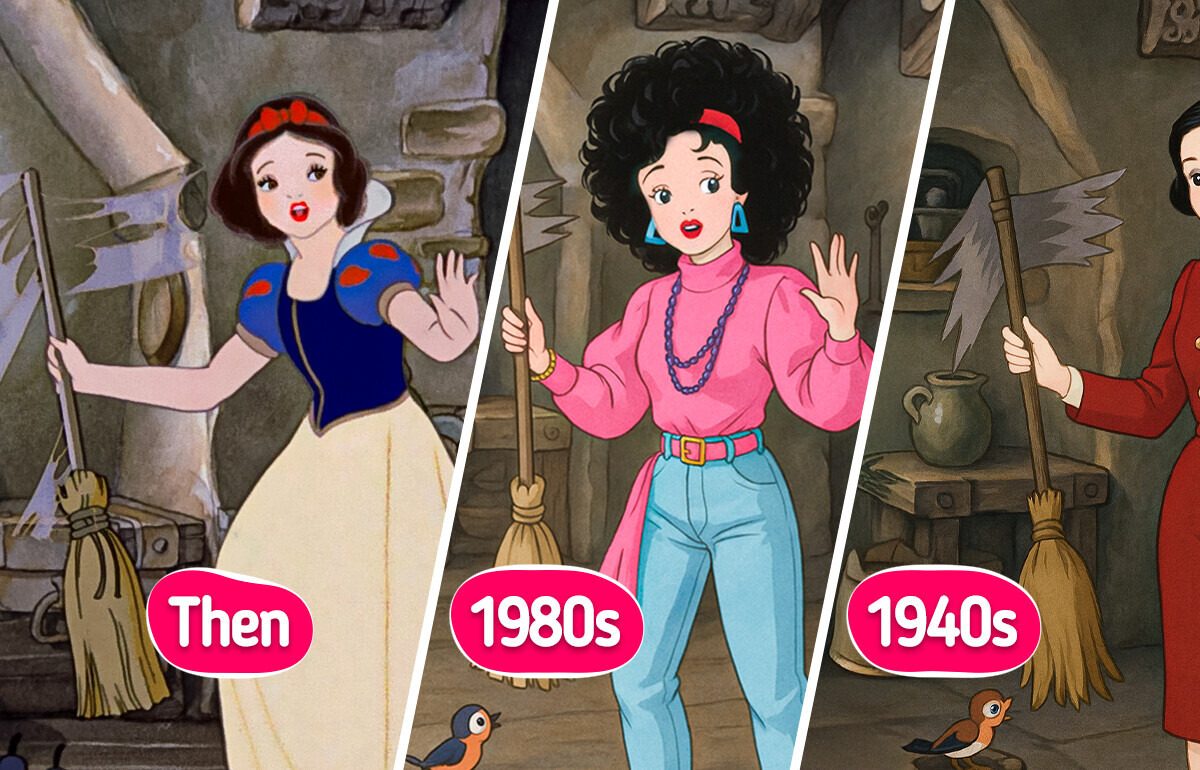 What 14 Iconic Cartoon Characters Would Look Like If They Lived in a Different Era