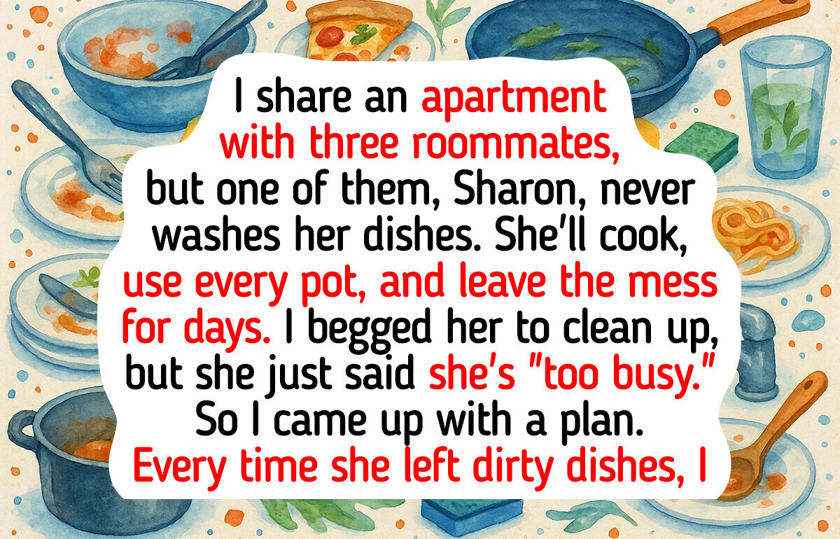 My Roommate Refuses to Wash Her Own Dishes, So I Served Justice on a Dirty Plate My Roommate Refuses to Wash Her Own Dishes, So I Served Justice on a Dirty Plate