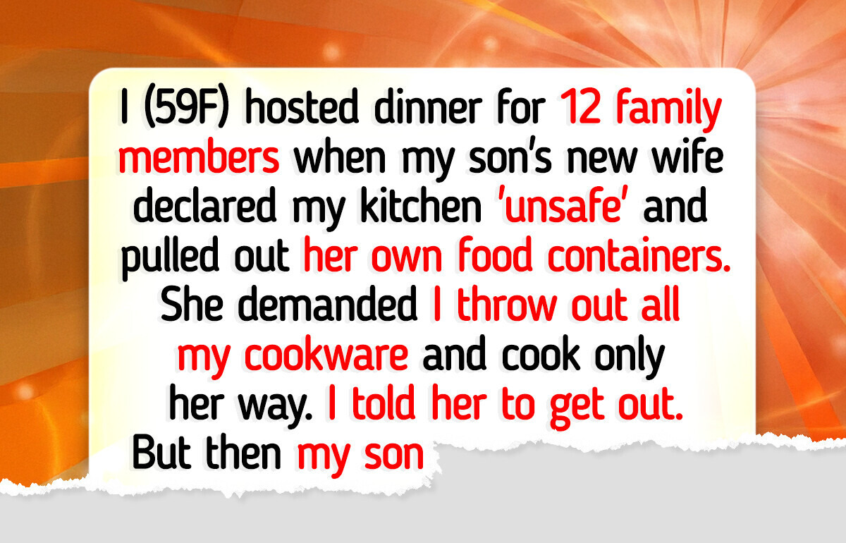 I Refuse to Keep Quiet While My DIL Demands I Cook Gluten Free—In My Own Home I Refuse to Keep Quiet While My DIL Demands I Cook Gluten Free—In My Own Home