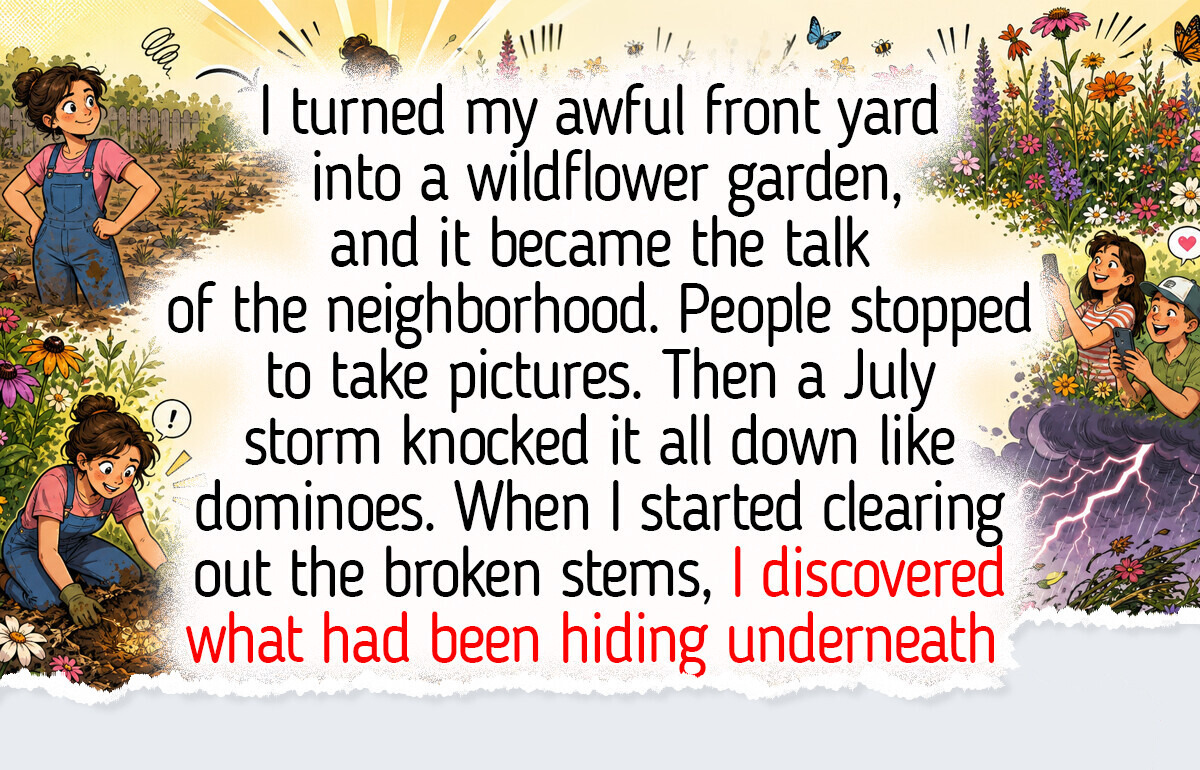 13 Bare Backyards Turned Into Gardens the Whole Street Stops For: a Thyme Path and a Meadow on Sand