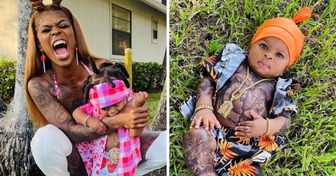 “We Enjoy This Lifestyle,” A Mom Covers Her Baby’s Body With Tattoos and Defends Herself From Critics