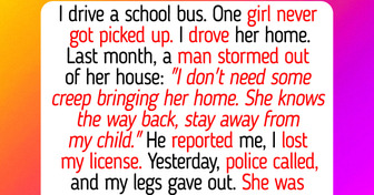 In New Jersey Bus Driver Drives a Girl Home After Every Route Because No One Picks Her Up. One Day a Man Storms Out and Reports Him. The Driver Loses His License, Then Police Call With News About the Girl