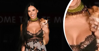 Demi Moore Wears a Daring Sheer Dress With a Sparkling Bra, but One Detail Worries Fans