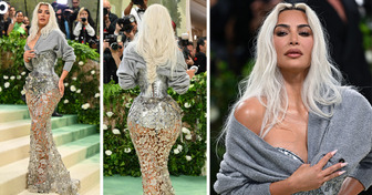 People Are Curious Why Kim Kardashian Wore a Cardigan With Her Sheer Corset Dress to the Met Gala