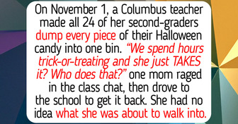 A Columbus, Ohio Teacher Made 24 Kids Empty Their Halloween Candy Into One Bin. The Reason Was Hidden at the Bottom.