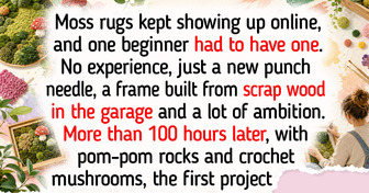 12 First Rugs, Most Made With a Tufting Gun or Punch Needle, Like a 100-Hour Moss Rug