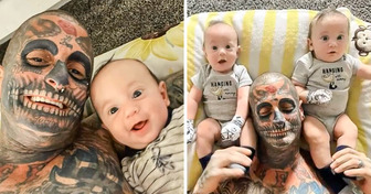 Father Was Called “Monster” Because of His Heavy Tattoo And Accused of Being a Terrible Parent