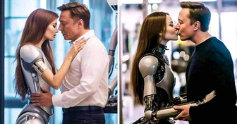 Elon Musk’s Controversial Kiss With a Robot Leaves Internet Baffled: “Who Is She?”