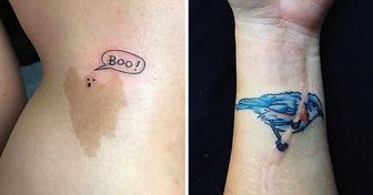 20 Fantastic Tattoos That Make Birthmarks and Scars Come Alive