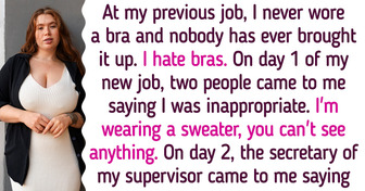 A Woman Refuses to Wear a Bra to Work, and Colleagues Are Judging Her