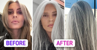 “It Makes Me Look Younger,” a 55-Year-Old Model Ditched Hair Dye and Never Looked Back