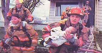 This fireman saved a little girl. This is what she did 17 years later