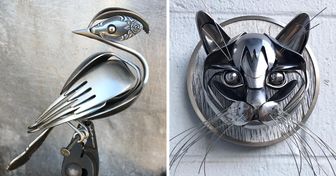 An Artist Makes Sculptures Out of Recycled Silverware That Are More Than Just Art