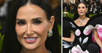“Looks Harsh,” Demi Moore Wears a Dress Made of Wallpaper to Met Gala and Creates a Stir
