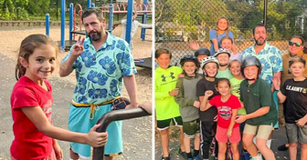 Adam Sandler Was Spotted in a School Playground, Playing With His Fans