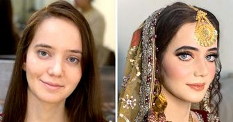 20+ Sublime Bride Transformations Before and After Their Wedding Makeup