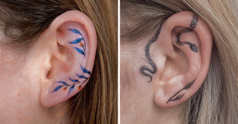 20+ Ear Tattoos That Look More Eye-Catching Than a Pair of Fancy Earrings