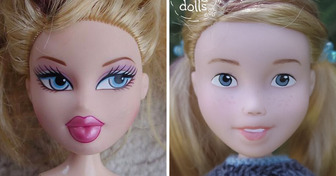 A Mom Removes Make-Up From Dolls to Make Them Look More Realistic (10+ Photos)