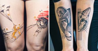 24 Split Tattoos That Are Pure Poetry for the Eyes